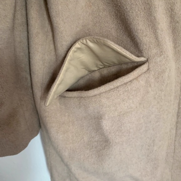 House of Fraser size 10 beige wool blend jacket / coat - Picture 4 of 7